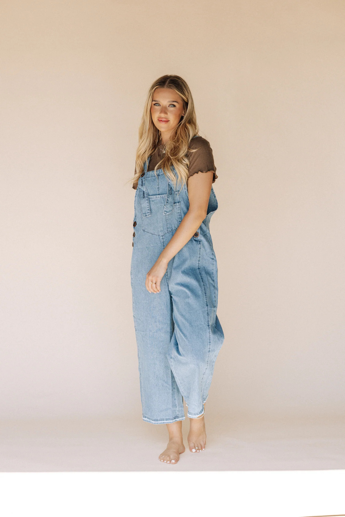 Frankie Denim Overalls - Medium Wash XS | FEHRNVI