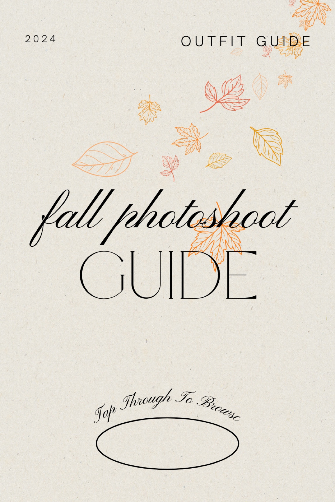 Fall Photoshoot outfit guide 