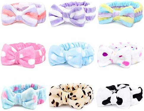 Spa Headbands, Coral Fleece Makeup Headband Cosmetic Headband, Lovely Face Washing Headband Showe... | Amazon (US)