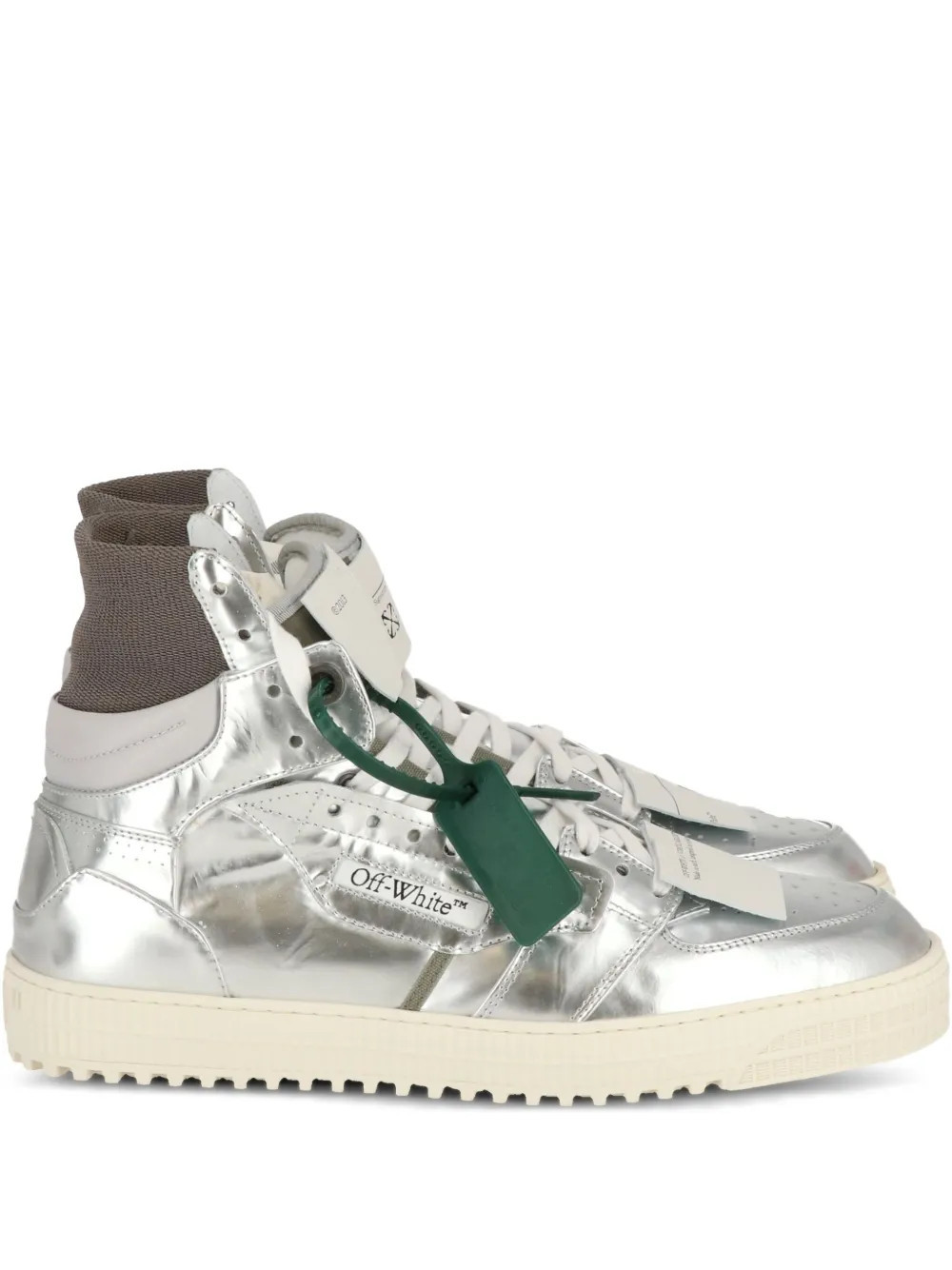 Off-White 3.0 Off Court metallic sneakers - Silver | Farfetch Global
