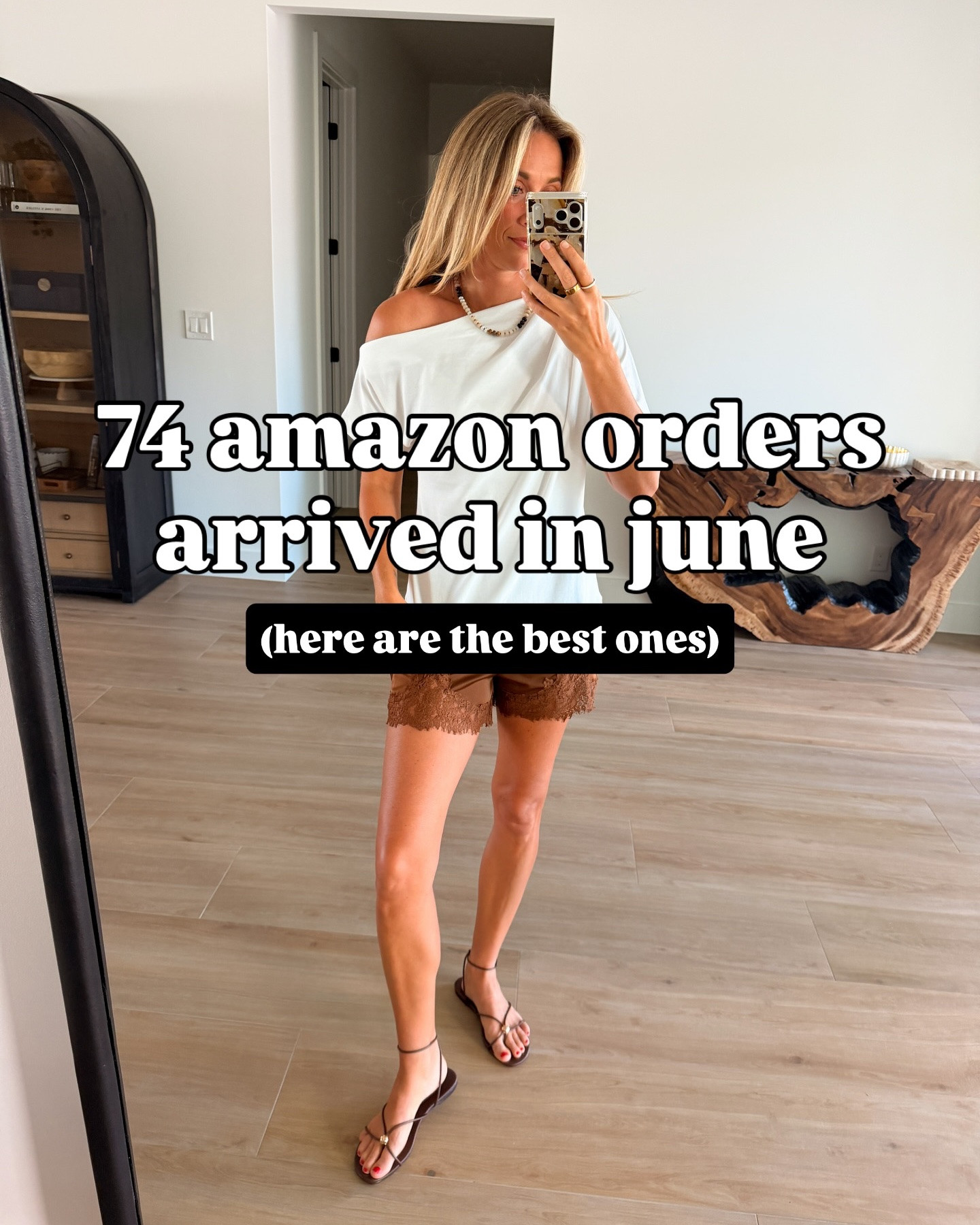Comment SHOP and I’ll send links! Amzn favorites that I purchased in June. The exfoliating shower sponge that I noticed a difference from in just one day. I have tried SO many bone broths and this is the only one that I actually enjoy. Skin care products that actually work, cute anthro dupe dresses and summer jewelry.