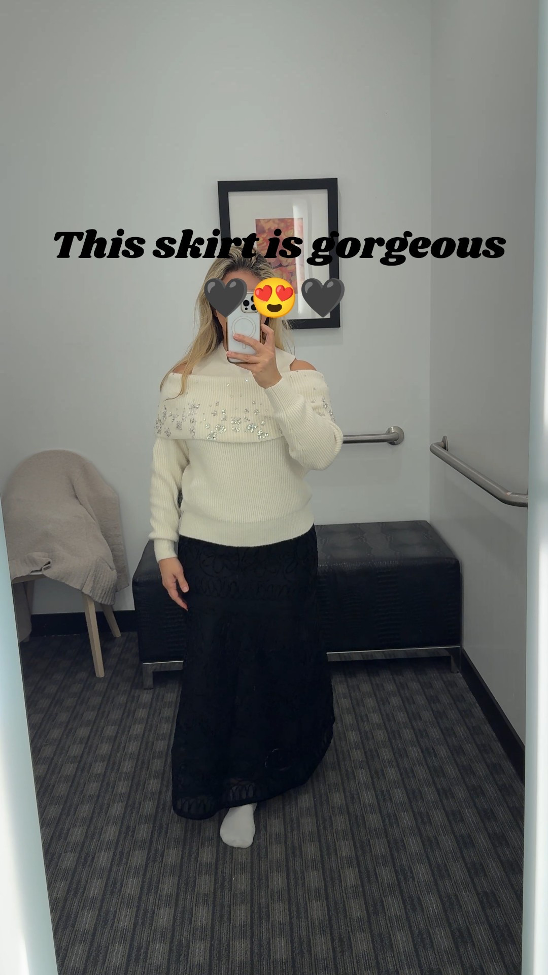 Obsessed with this skirt🖤 it’s so beautifully detailed and elegant! Perfect for the holidays!

#LTKHoliday #LTKCyberWeek #LTKOver40