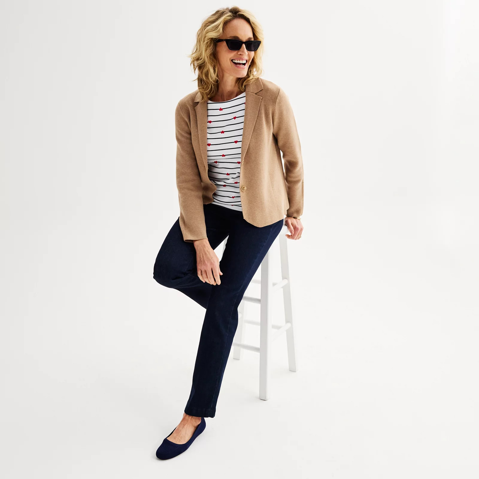 Women's Croft & Barrow® Sweater Blazer | Kohl's
