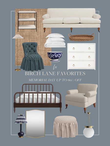 Memorial Day sales are in full swing! All of these Birch Lane favorites are up to 60% off right now. Beautiful English inspired beds, accent chairs, patterned lamps and more! 

#LTKSaleAlert #LTKHome