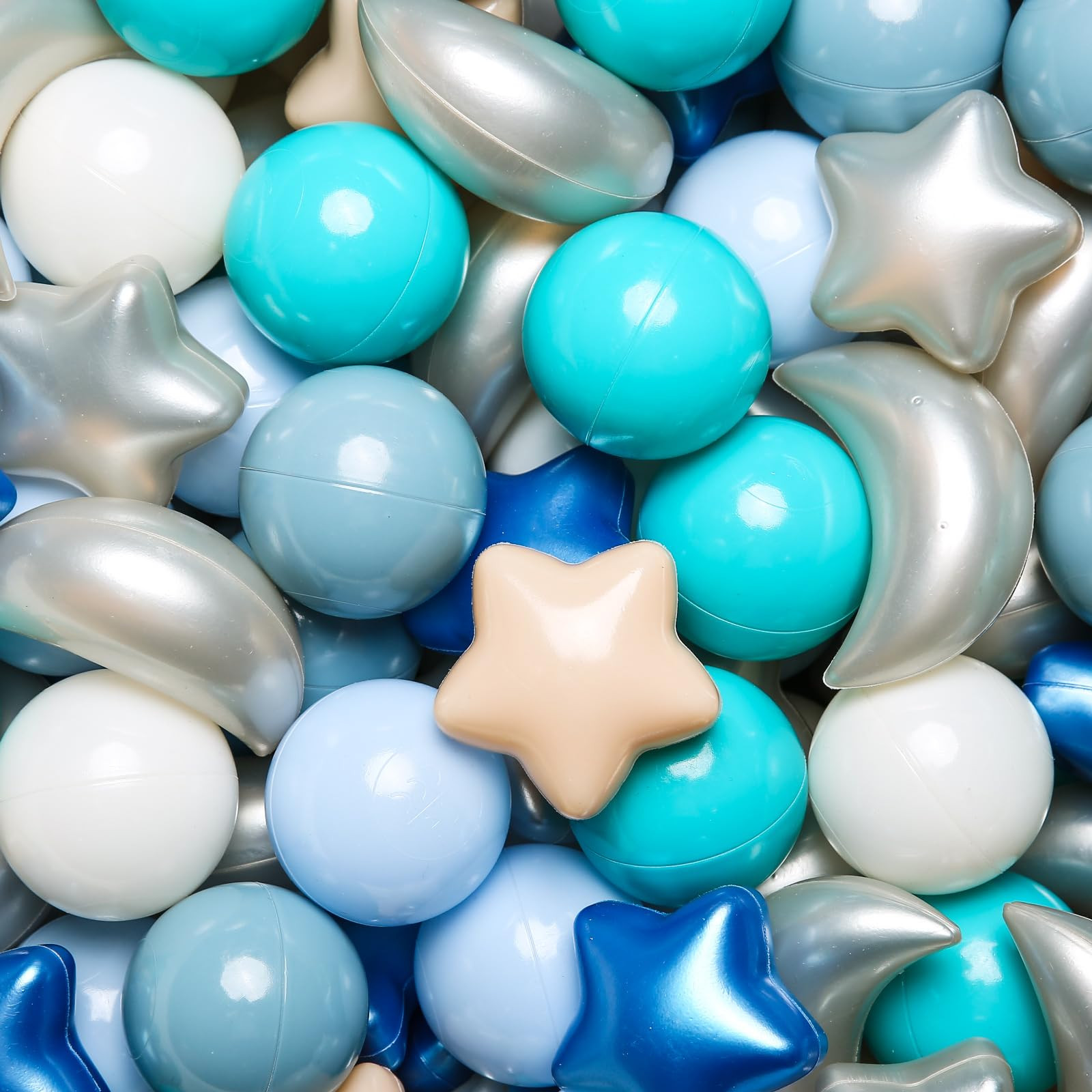 GOGOSO Ball Pit Balls Stars Moon Shapes Plastic Pitballs for Toddler Play Tent Baby Photo Props K... | Amazon (US)