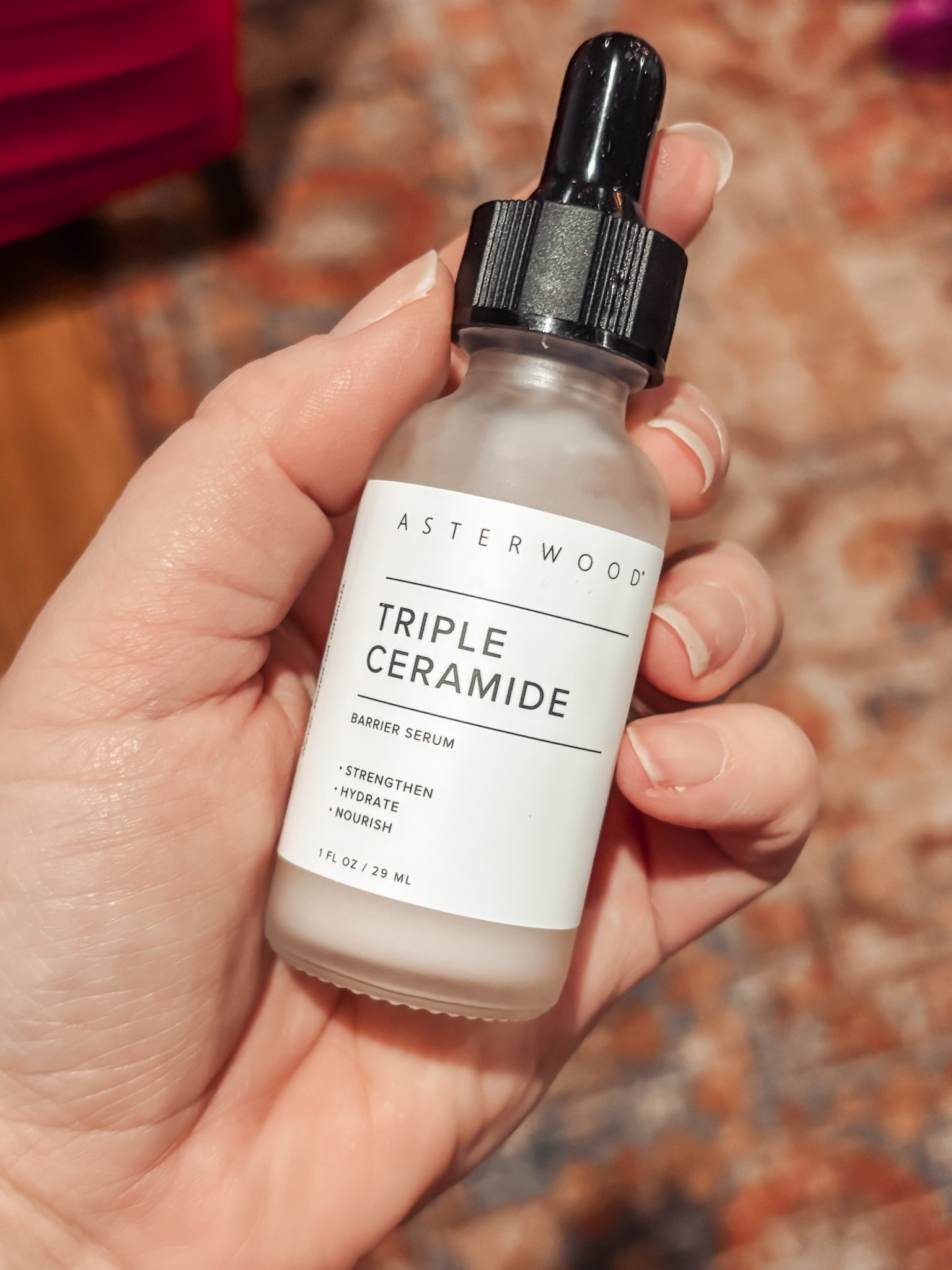 My newest obsession & what I’ll be adding to my must have items in my have skin care routine is this triple ceramide barrier serum by @asterwoodbeauty. 
•
Hydrating, calming, cruelty free, fragrance free, barrier restoring, the benefits go on and on. I have been using this for just over a month and can confidently tell you that my skin feels AMAZING!! I would add that my skin feels soft, healthy and there’s just an overall brightness that I lacked before. A little goes a long way and it quickly absorbs into the skin so you’re not left feeling sticky icky lol 
•
I highly recommend trying this insanely affordable product. I can’t wait to see what else they have to offer!!

#LTKselfcare #LTKmomlife #LTKgrwm