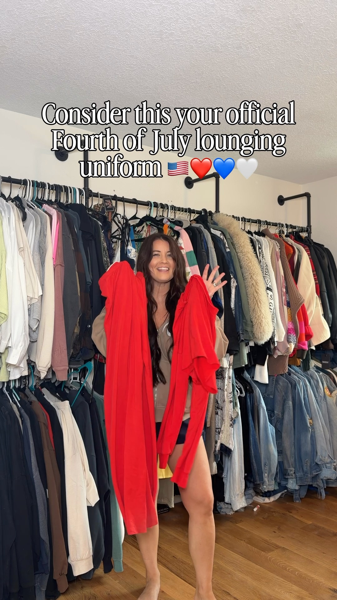 Day 4 of 12 dressing for the Fourth of July, and today we’re going full lounge mode. ❤️🤍💙

If your Fourth of July plans involve porch sitting, backyard BBQs, fireworks, or just relaxing, this is the set you need. It comes in several colors (not just red), but fair warning—you’ll want to live in it all summer long.

Code: HOLLYANN saves at PTULA

Comment SHOP and I’ll send you the link! ✨