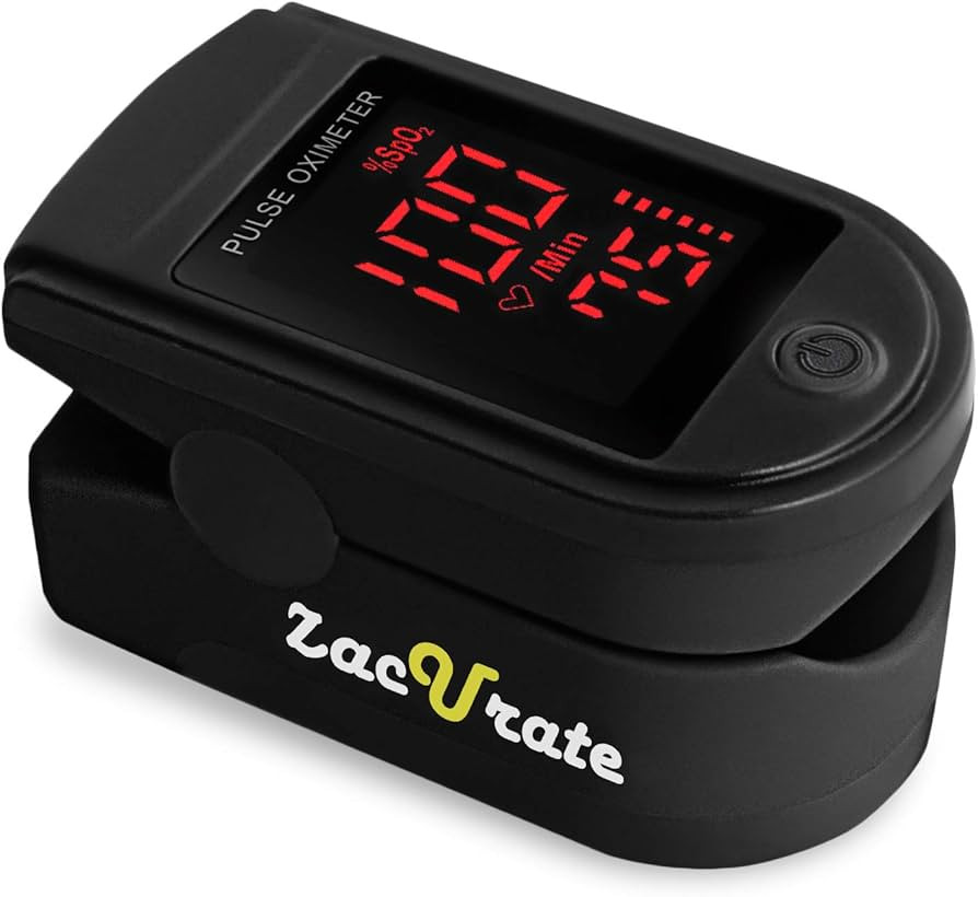 Zacurate Pro Series 500DL Fingertip Pulse Oximeter Blood Oxygen Saturation Monitor with Silicon C... | Amazon (US)