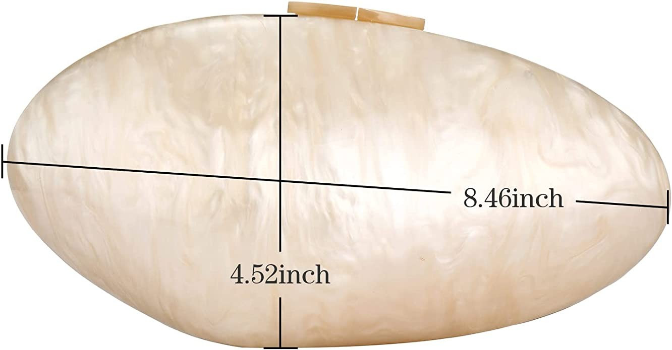 Acrylic Purses and Handbags for Women Shell Shape Clutch Shoulder Crossbody Bag with Chain Elegan... | Amazon (US)