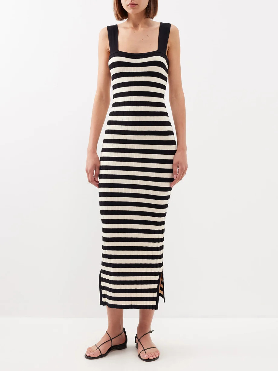 Camille knitted-cotton midi dress | posse | Matches (UK)