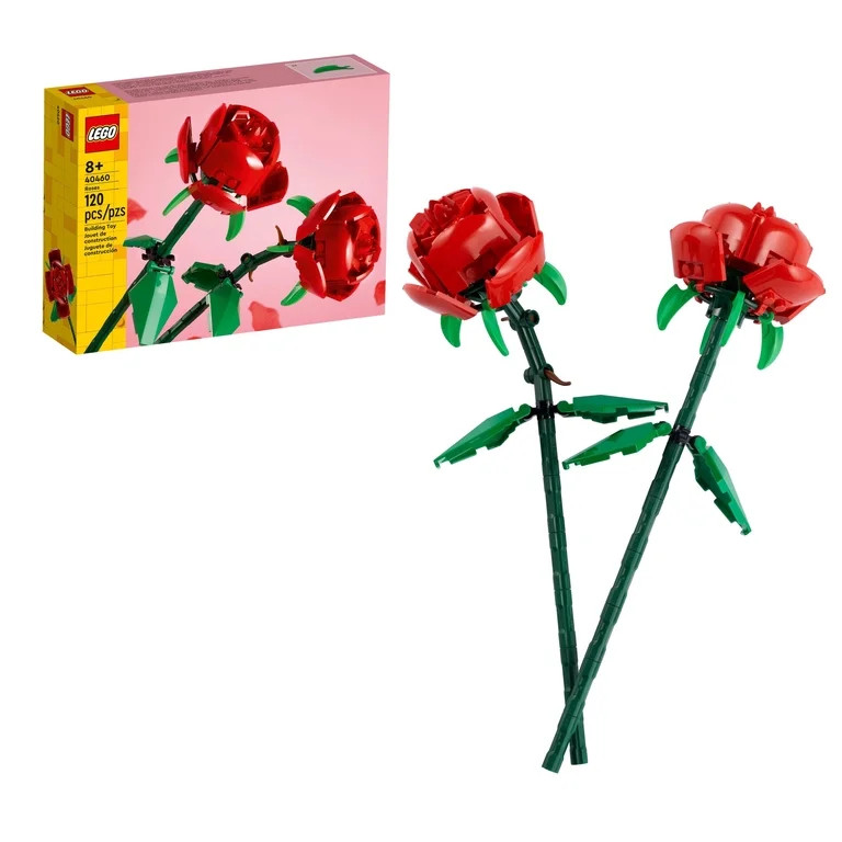 LEGO Roses - Building Toy for Girls & Boys, Ages 8+ - Valentines Day Gift for Kids - Artificial R... | Walmart (US)