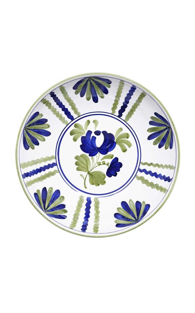 Blossom Hand-Painted Ceramic Salad Bowl | Moda Operandi (Global)