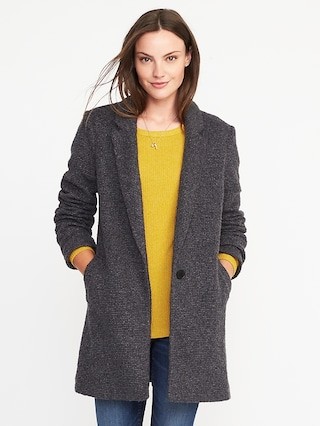 Textured-Bouclé Everyday Coat for Women | Old Navy US