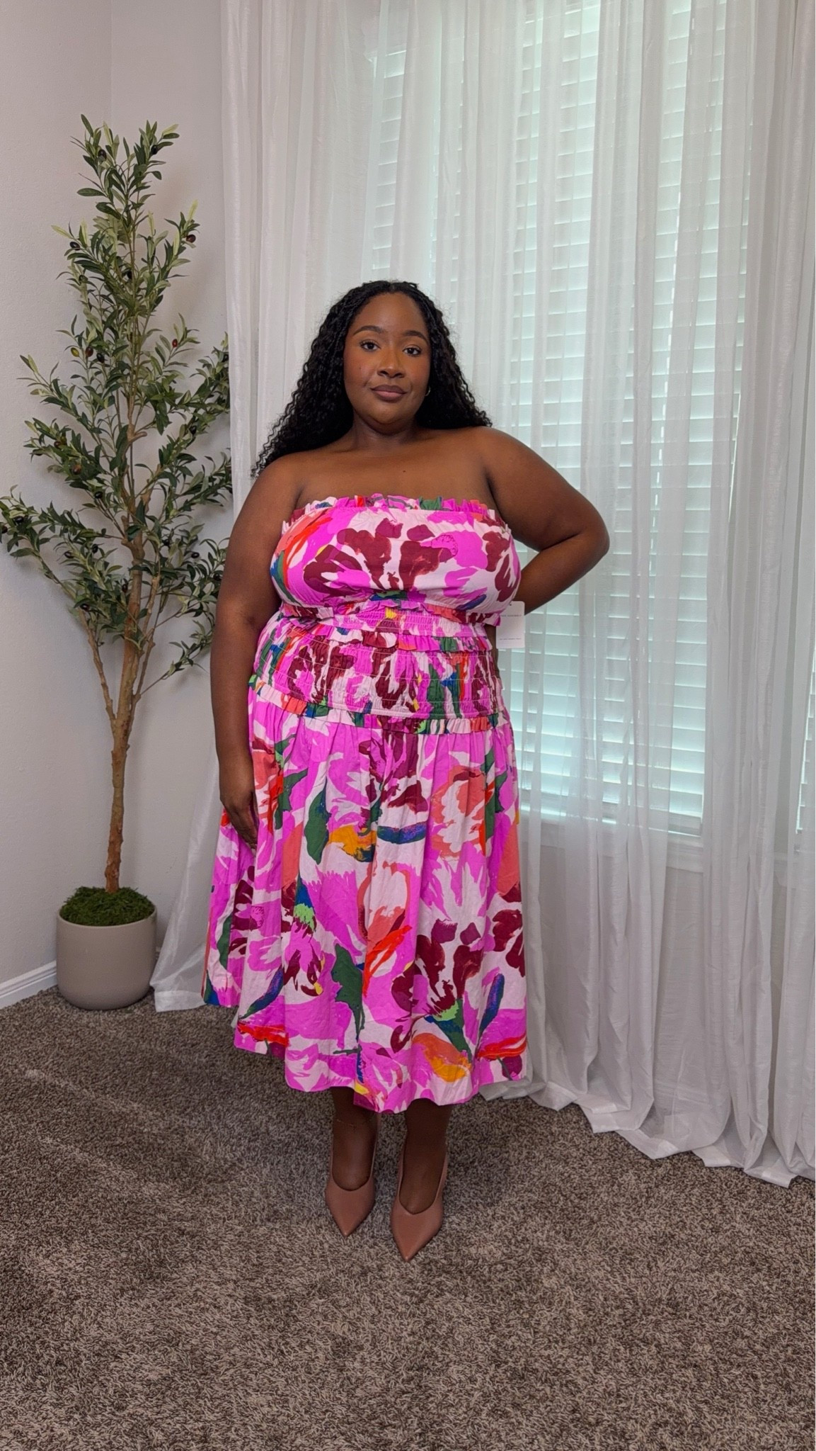 This Free Assembly strapless cotton poplin tiered midi dress is just $38, comes in two other colors, and is available in sizes XS–4X. Perfect for everything from brunch to vacation! 🤍

#LTKootd #LTKgrwm #LTKPlusSize