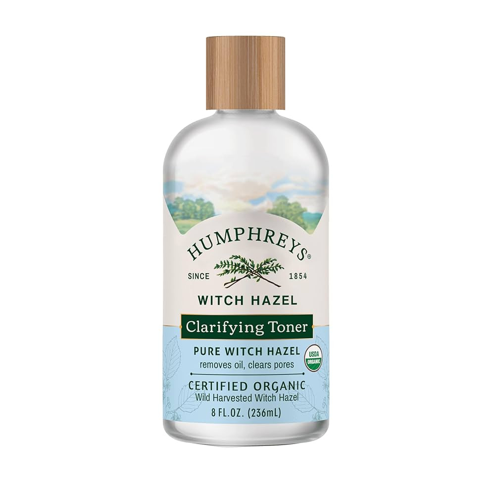 Humphreys Witch Hazel Clarifying Toner | Wild Harvested Witch Hazel | USDA Organic | Natural | Hy... | Amazon (US)