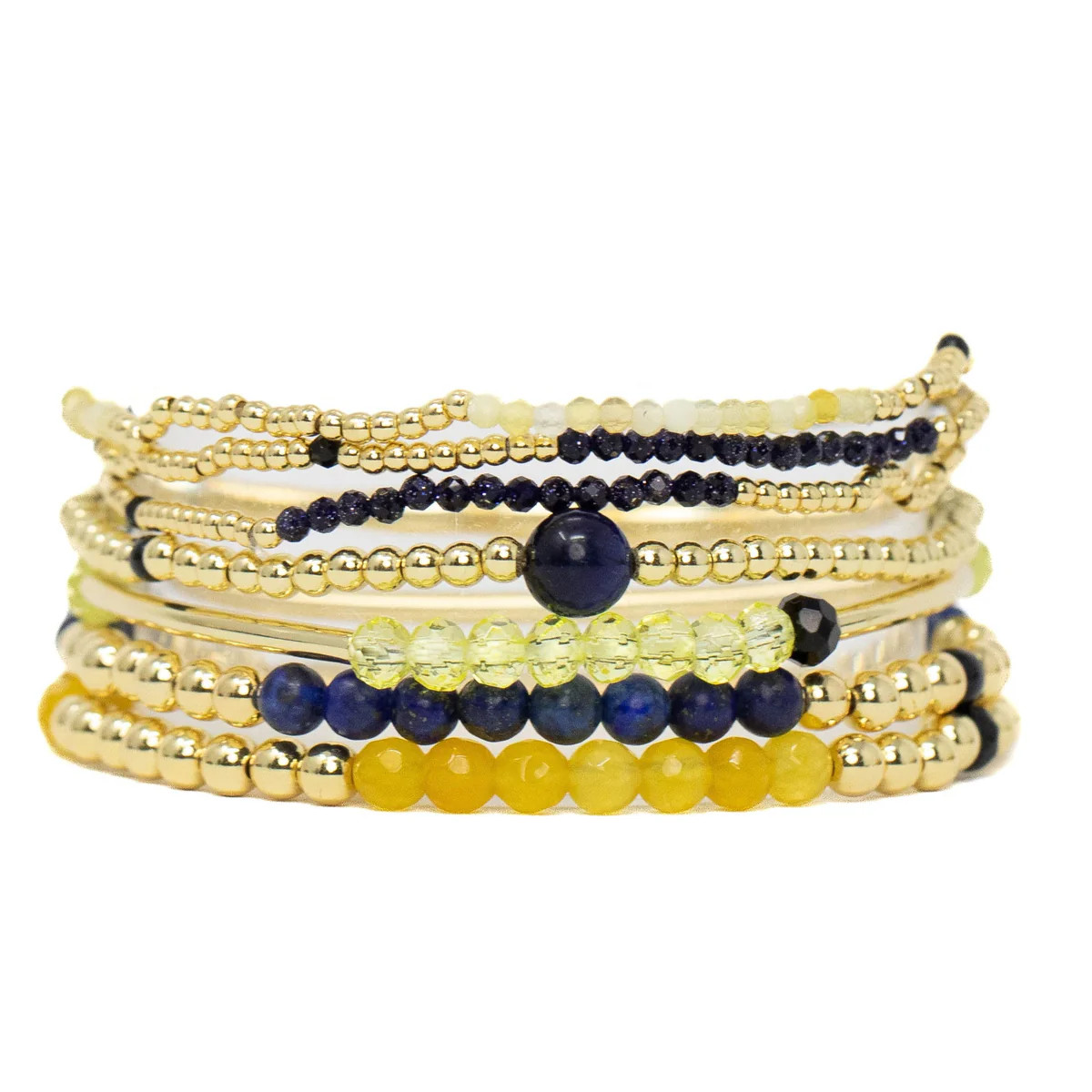 Navy + Yellow Spirit Stack | Allie + Bess