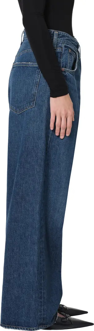 Vana Fold Waistband Wide Leg Jeans | Nordstrom