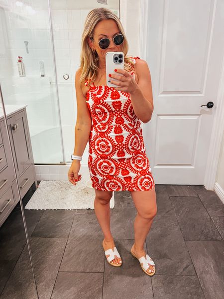The perfect summer sheath dress! This would be so cute for baby or bridal showers, anniversary parties and more! I typically do not like short sheath dresses but the tailoring at the waist makes this super flattering. Wearing a size small

#LTKWedding #LTKStyleTip #LTKParties