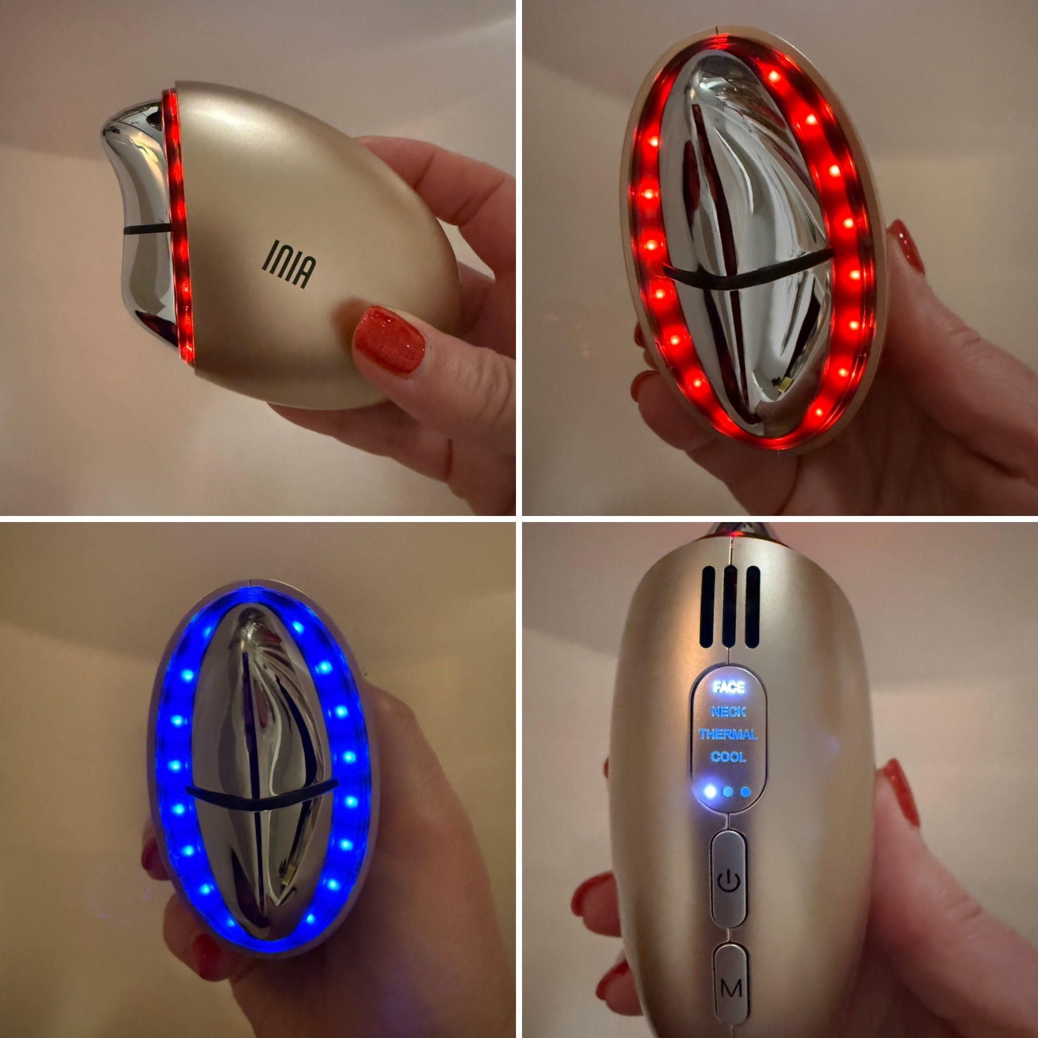 New Item: INIA GLACE 7-in-1 Gua Sha
Facial Tool🎁

Professional Micro-current + Dual LED for Facial Contouring: Utilize salon-level micro-current technology alongside dual red and blue LED light therapy. This combination helps promote circulation, and reduce the appearance of puffiness

#LTKHoliday #LTKFindsUnder100 #LTKGiftGuide