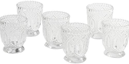 Koyal Wholesale Vintage Glass Candle Holder (Pack of 6), 3 x 2.75 | Amazon (US)