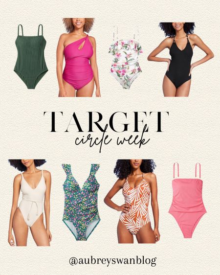 Target Circle Week 🎯 this sale is 30% off clothing, sandals, and swim which ends 4/13. Get these pieces while they are on sale! 🎉 

Target Circle week, Women’s swim, one piece swim suits, Target finds, Shade and Shore swim
