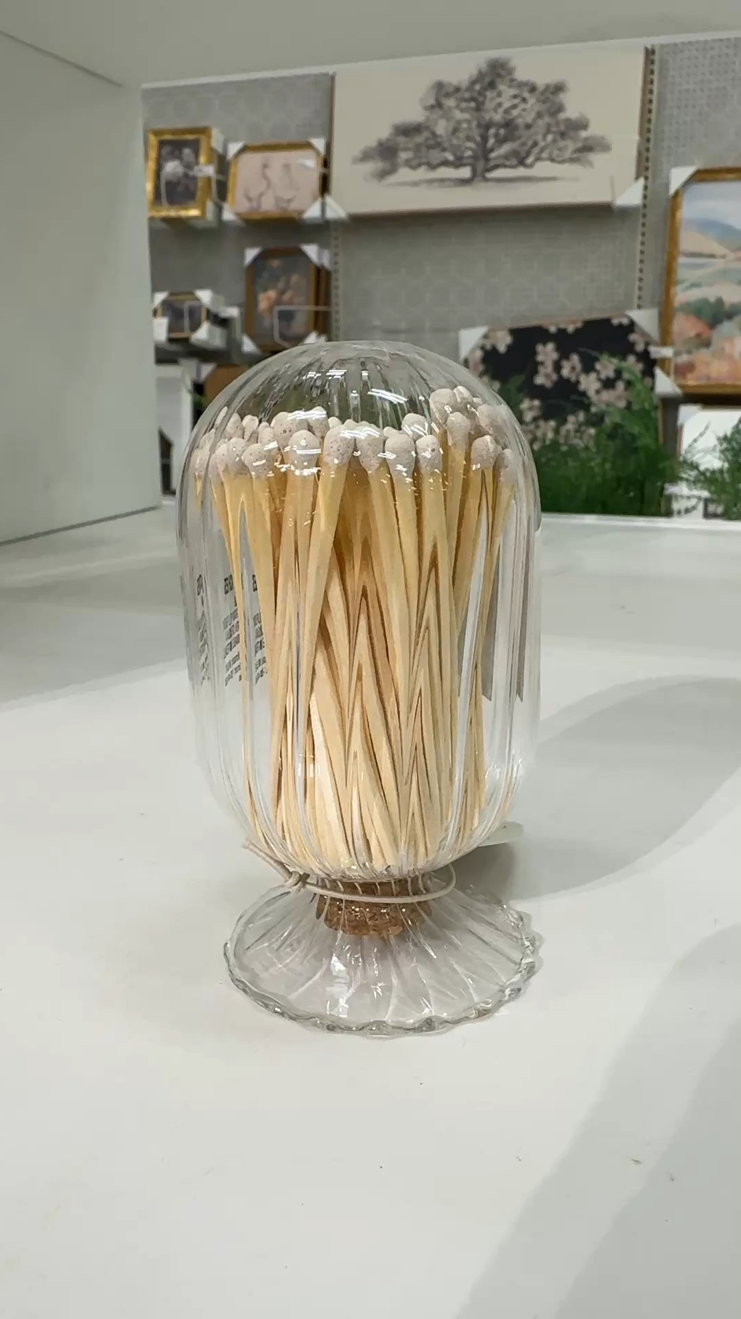 Decorative glass match holder set from Target. Has a strike strip, holds 70 matches and a glass cloche 

#target #glasscloche #springhomedecor

Match holder, target home decor, glass cloche, spring decor, glass match holder

#LTKHome