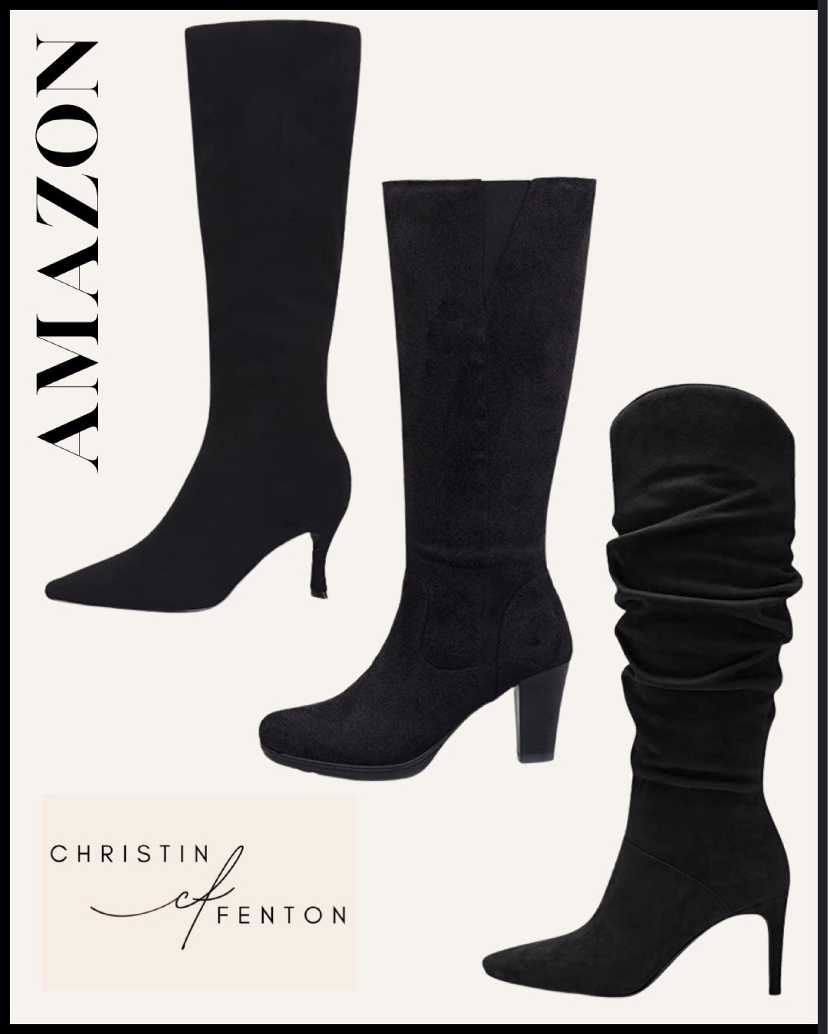 Amazon boots, knee high boots, tall boots, leather boots, riding boots, winter boots @shop.ltk #liketkit #founditonamazon 🥰 Thank you for shoe shopping with me! 🤍 XO Christin  #LTKshoecrush #LTKworkwear #LTKstyletip #LTKsalealert #LTKunder50 #LTKunder100 #LTKGiftGuide #LTKSeasonal 

#LTKCyberweek #LTKHoliday