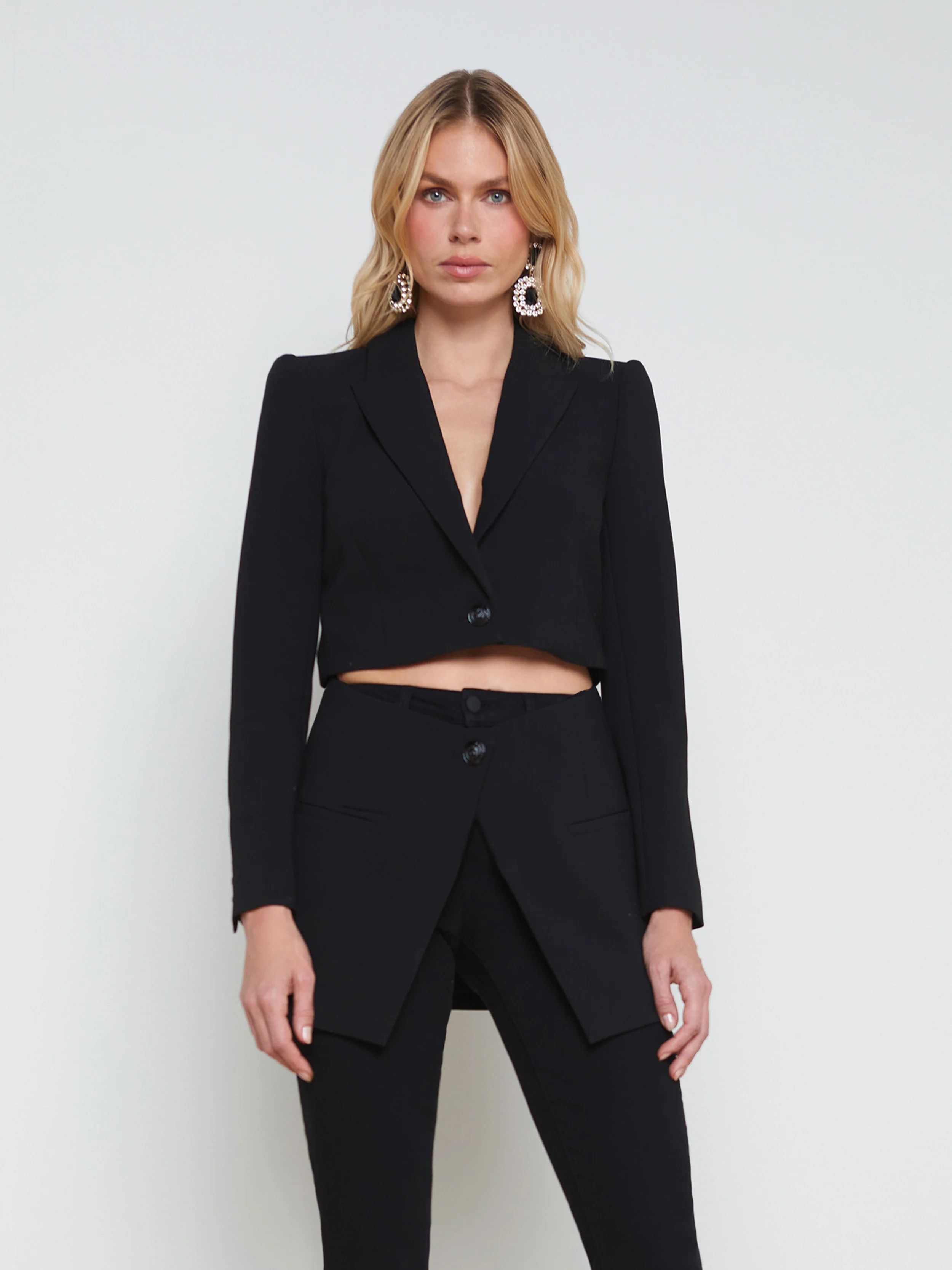 L'AGENCE - Cora Detachable Blazer in Black | L'Agence