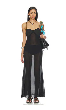 superdown Penny Maxi Dress in Black from Revolve.com | Revolve Clothing (Global)