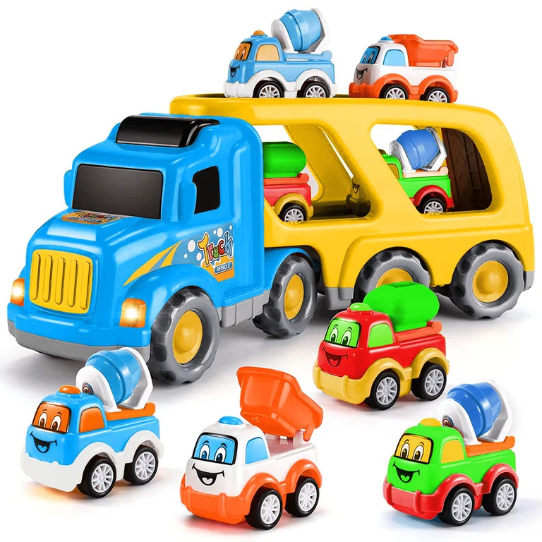 CifToys Construction Toy Trucks for 3 Year Old Boys, 5 in 1 Carrier Truck Toy Vehicle for 3 4 5 6... | Walmart (US)