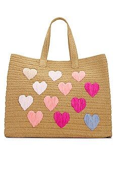 Salty As A Beach Tote in Sand & Pink Rainbow | Revolve Clothing (Global)