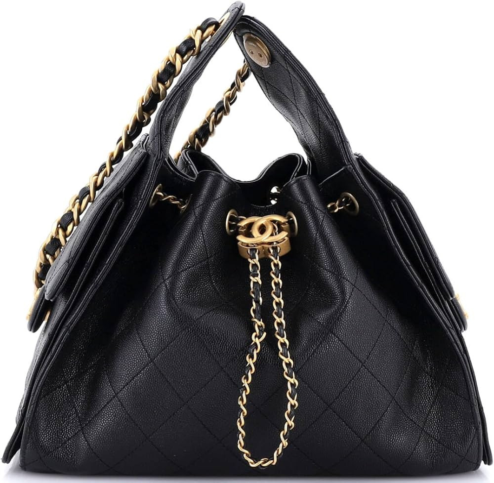 Amazon.com: Chanel, Pre-Loved 25 Hobo Bag Quilted Caviar Small, Black : Amazon Luxury | Amazon (US)