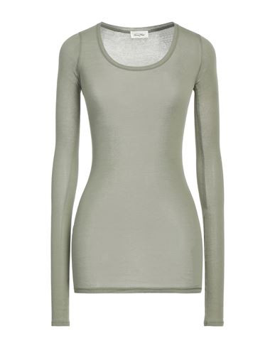 American Vintage Woman T-shirt Military green Size M Cotton | YOOX (US)