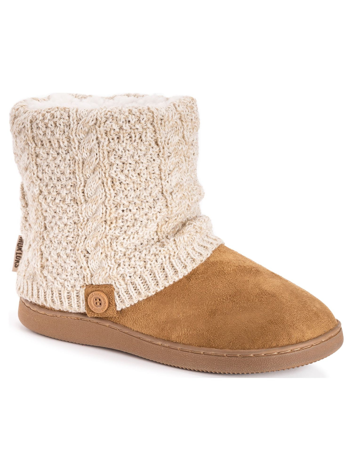 Muk Luks Women's Cable Knit Bootie | Walmart (US)