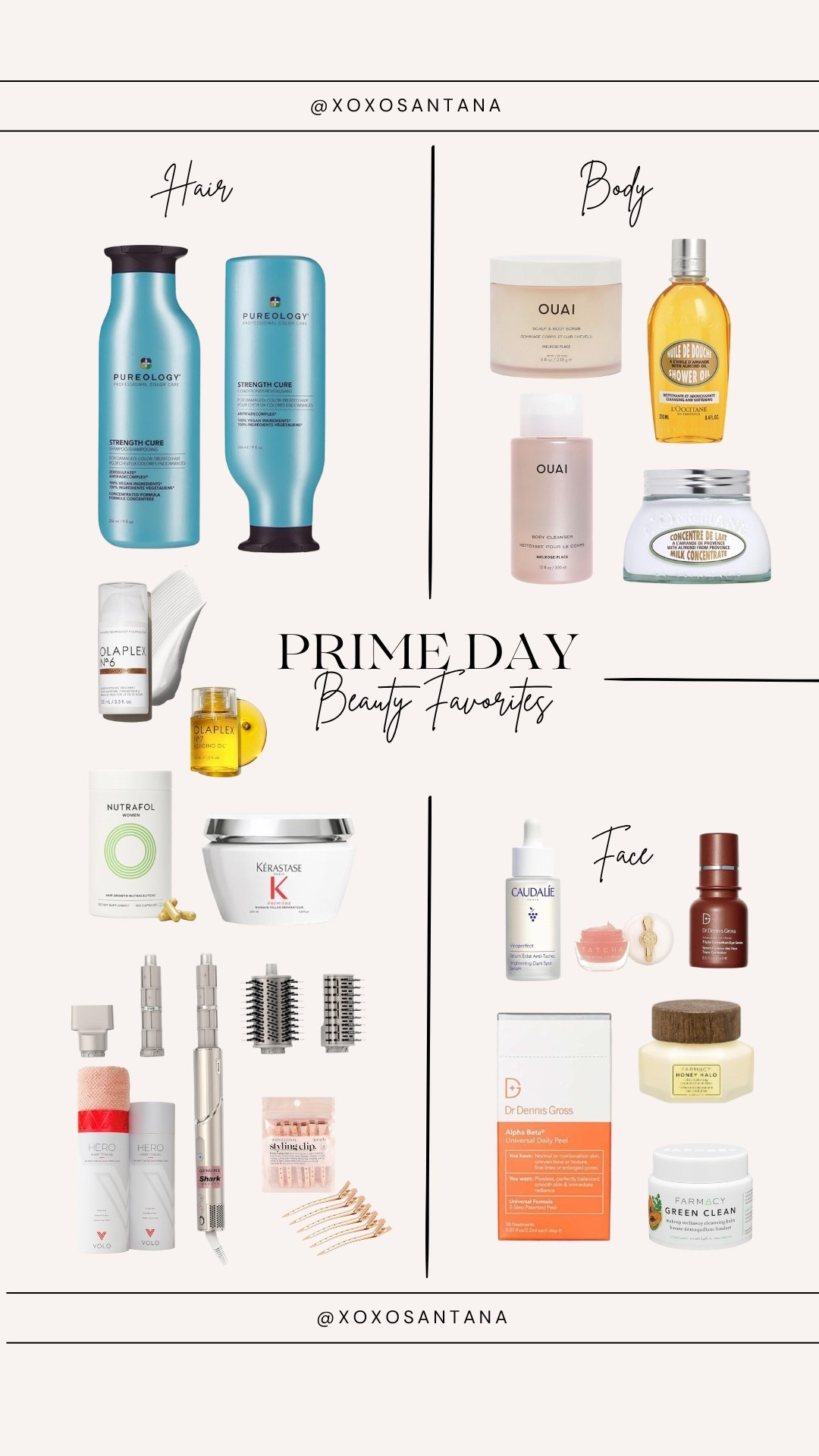 PRIME DAY BEAUTY FAVES: all of my favorite hair, body, and face products that are in sale for prime day. A perfect time to restock on these items 🩵 these are my personal faves I have been using for years. Tried and true. 

#LTKSaleAlert #LTKFindsUnder100 #LTKBeauty