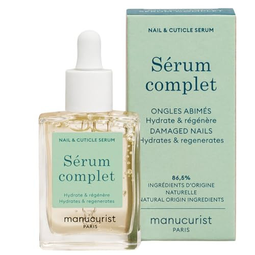 Manucurist - Complete Serum, Care for Damaged Nails and Cuticles, Hydrates and Regenerates Nails which Break Easily, Non-Greasy Gel Texture, Up to 86.5% Bio-sourced, Made in France, 15 ml | Amazon (US)