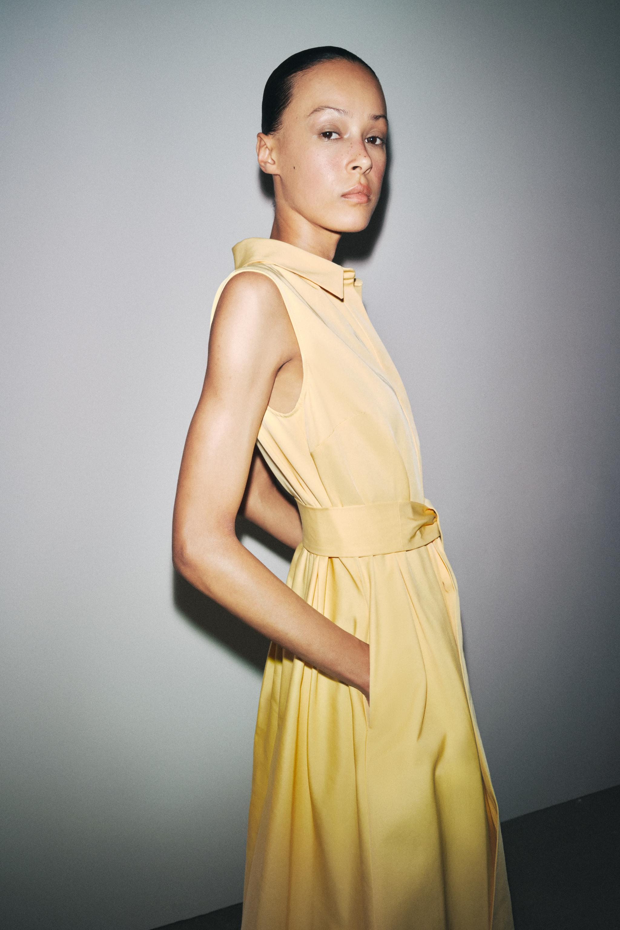 ZW COLLECTION BELTED SHIRT DRESS | Zara US