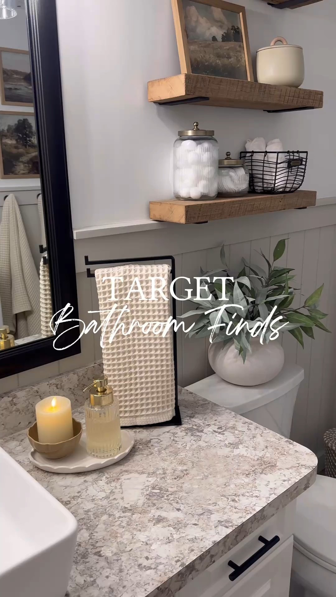 Target Bathroom Finds. Follow @farmtotablecreations on Instagram for more inspiration.

The calming color pallets of the Threshold & Casaluna collections harmonized perfectly, creating a cohesive look. I’m so pleased with how these budget friendly & functional choices added new life into my bathroom space.

Target Home | Spring decor | faux stems | home decor finds | neutral decor | Spring decorations | cozy home | affordable decor | home decor | home inspiration | spring stems | spring refresh | spring vignette | spring decor | spring decorations | spring centerpiece | bathroom tray | bathroom design

#LTKFindsUnder50 #LTKHome #LTKGiftGuide