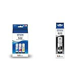 Epson T522520 EcoTank Ink Bottle - Color Multi Pack (for use with EcoTank ET-2720, ET-4700) & T52212 | Amazon (US)
