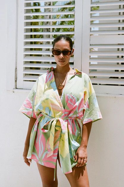 Alannah Wrap Dress - Calypso Scarf | SABO SKIRT (Global)