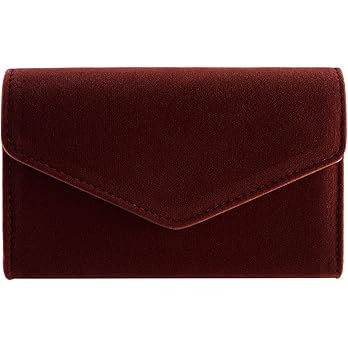Clutch Purses for Women Evening Bag Faux Suede Formal Party Wedding Cocktail Prom | Amazon (US)