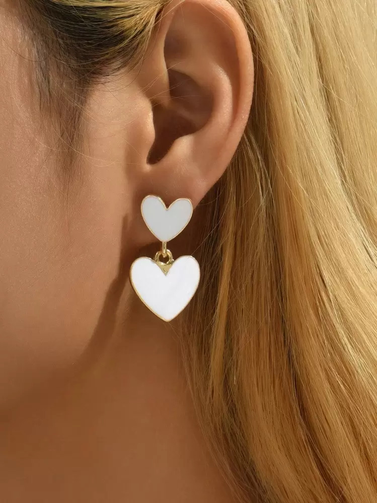Heart Drop Earrings Valentines | SHEIN