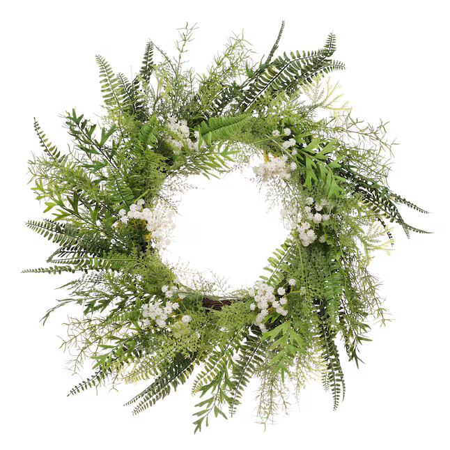 Puleo International 24-in H Spring Wreath | Lowe's