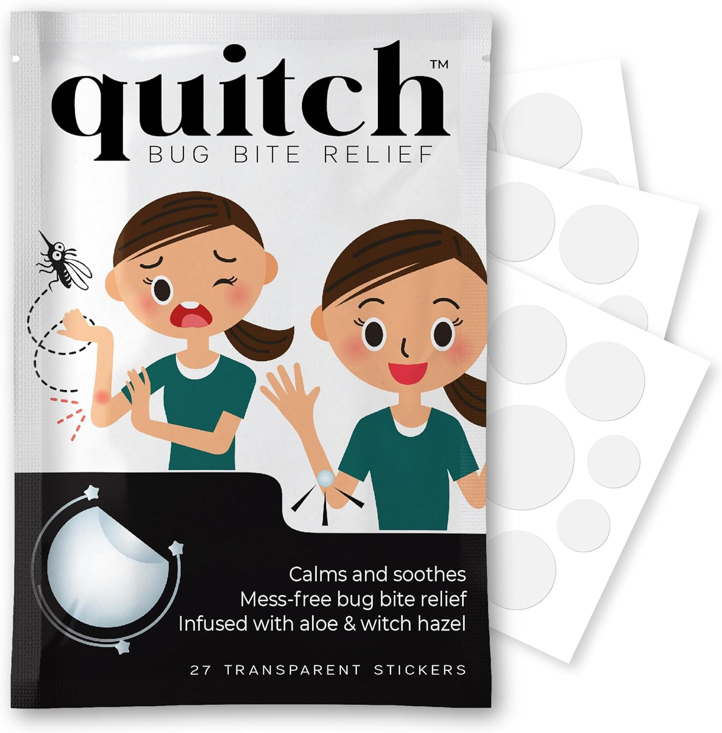 quitch Bug Bite Itch Relief Patch, Mosquito Post Bite Patch for Kids | Amazon (US)
