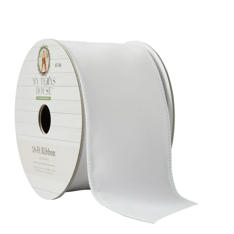 My Texas House White Velvet Ribbon, 18 ft | Walmart (US)