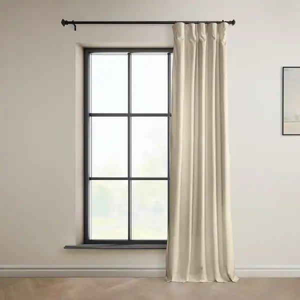 Exclusive Fabrics Signature Plush Velvet Hotel Blackout Curtain (1 Panel) | Bed Bath & Beyond