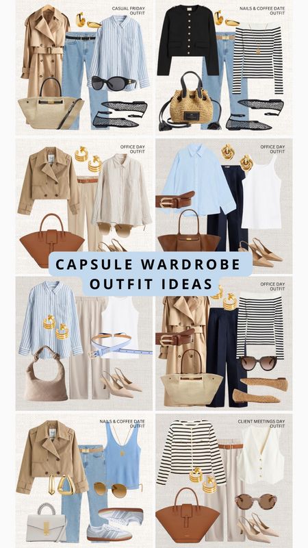 Spring capsule wardrobe outfit ideas 👩🏼‍💻 For work and some casual occassions, really covering the basics here! 

🚨 Please do tap the 🖤 button if you want me to make more posts like these and want to save it to your favorites for outfit inspo!

It’s so important because I need to know what you girls are liking!

🚨 Make sure to check out the size reviews/guides to pick the right size to prevent yourself from returning the items 

Spring capsule wardrobe, office outfit, outfit inspiration, outfit ideas, outfit inspo, work outfit, workwear 




#LTKstyletip #LTKworkwear #LTKSeasonal