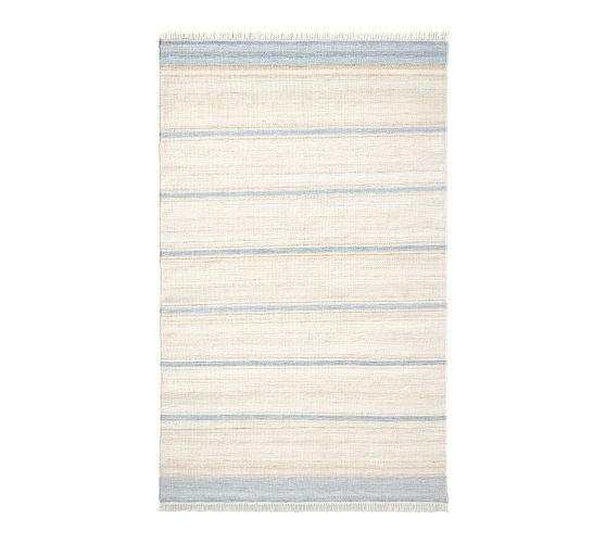 Seaside Striped Outdoor Performance Rug | Pottery Barn (US)