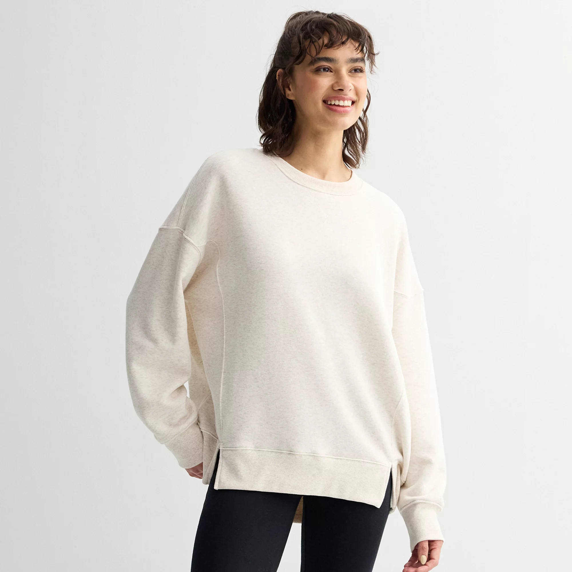 Juniors' SO® Oversized Fleece Tunic Pullover | Kohl's