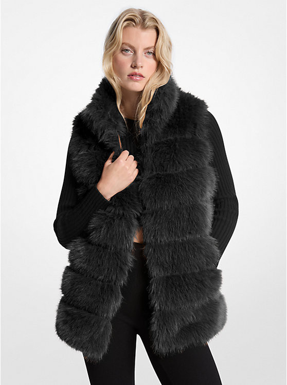 Quilted Faux Fur Vest | Michael Kors US